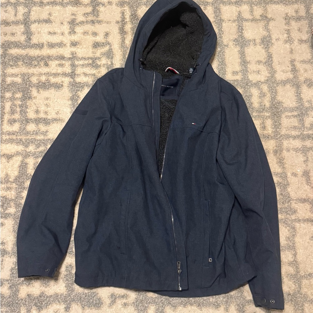 Tommy Hilfiger Men’s XXL Sherpa Lined Hooded Jacket